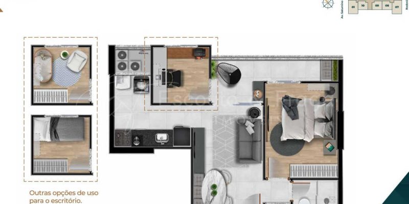 planta do apartamento