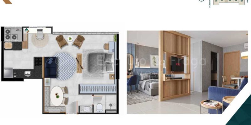 planta do apartamento