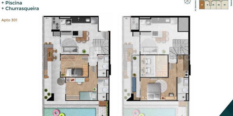 planta do apartamento