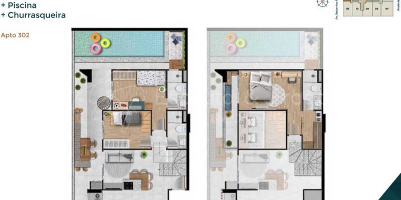 planta do apartamento