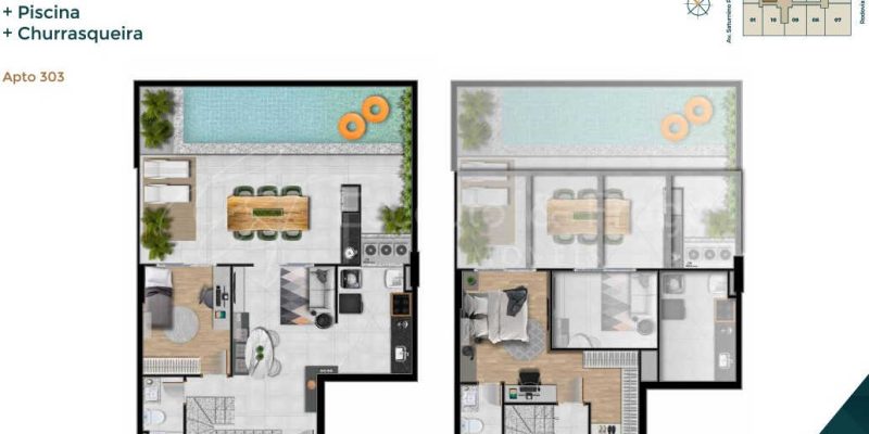 planta do apartamento