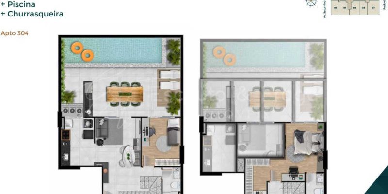 planta do apartamento