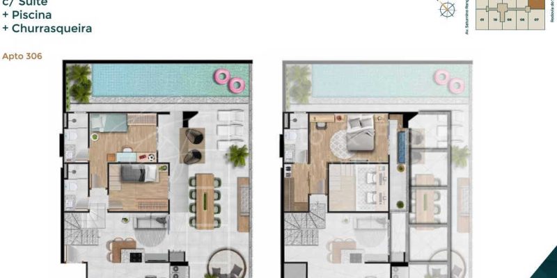 planta do apartamento