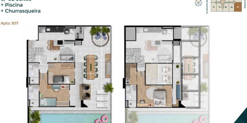 planta do apartamento