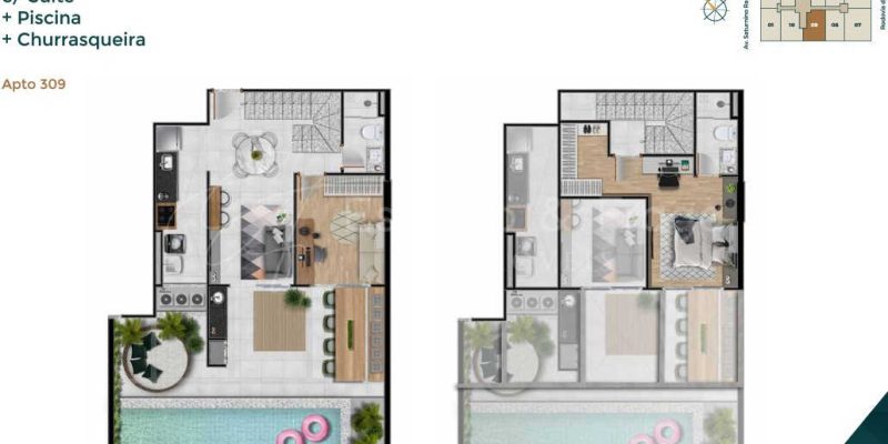 planta do apartamento