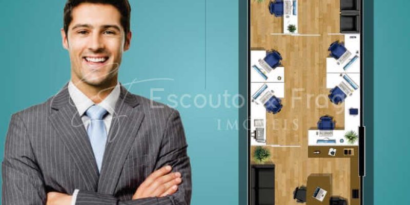planta da sala comercial