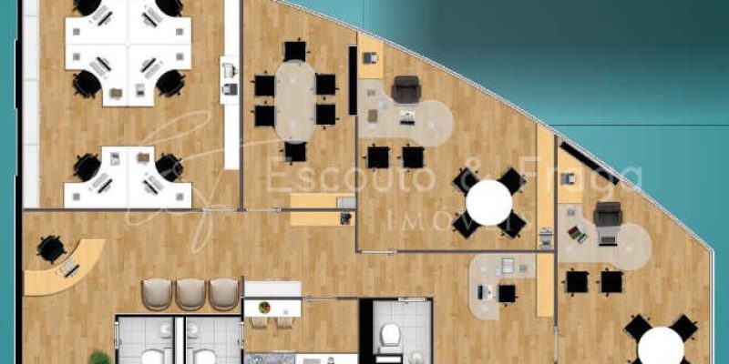 planta da sala comercial