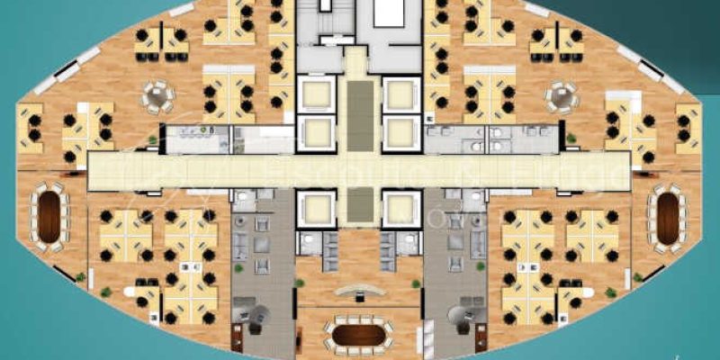 planta da sala comercial